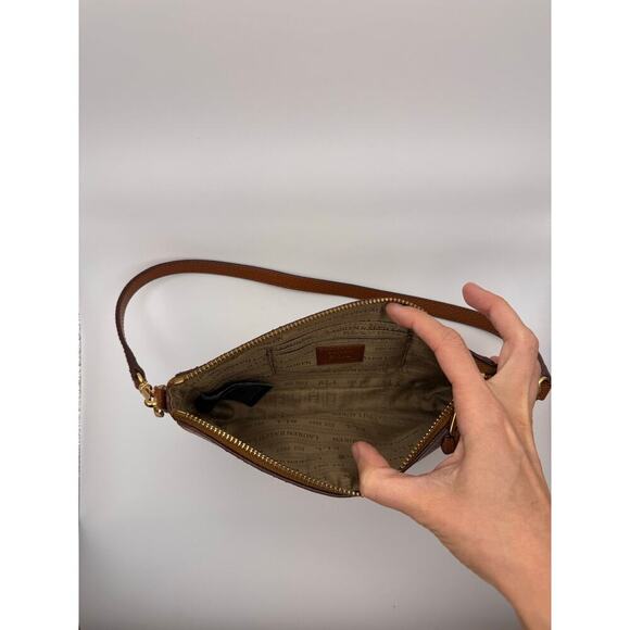 Lauren Ralph Lauren Mini Brown Shoulder Bag - Picture 5 of 12